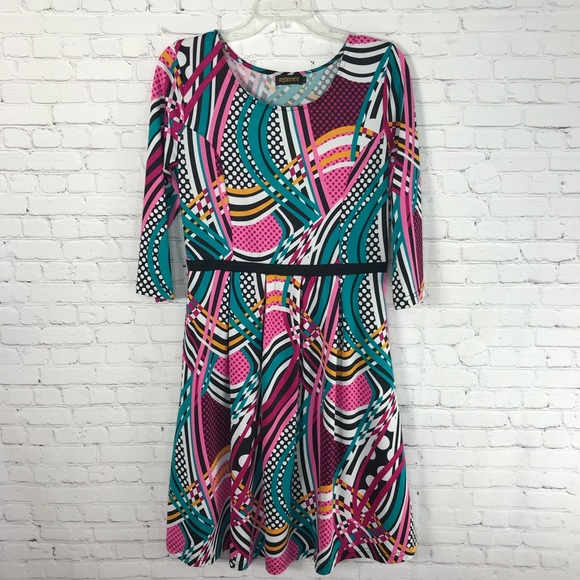 Reborn Dresses & Skirts - Reborn Dress 3/4 Sleeve Multicolored Size Large